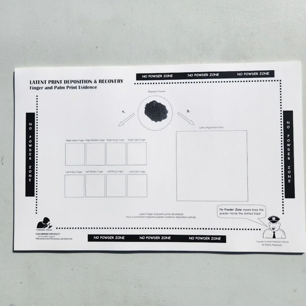 Classroom Forensics Latent Print Deposition & Recovery Fingerprinting Holt Scien